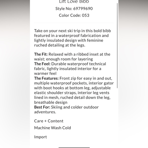 LIFT LOVE SKI SUIT BY FREE PEOPLE - Picture 4 of 17